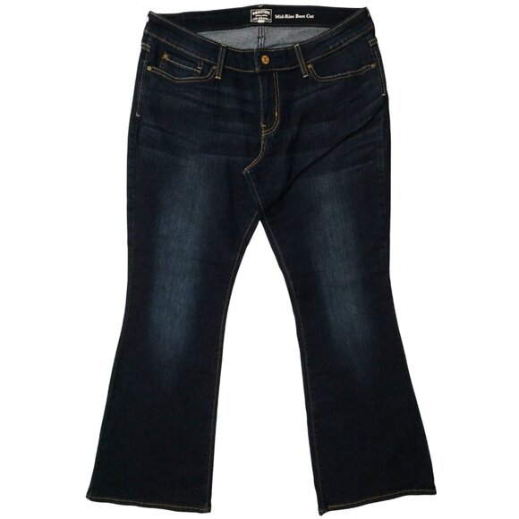 Signature Levi Strauss Gold Women's Mid-Rise Bootcut Jeans Size 14S 32/30 Short - Picture 1 of 8